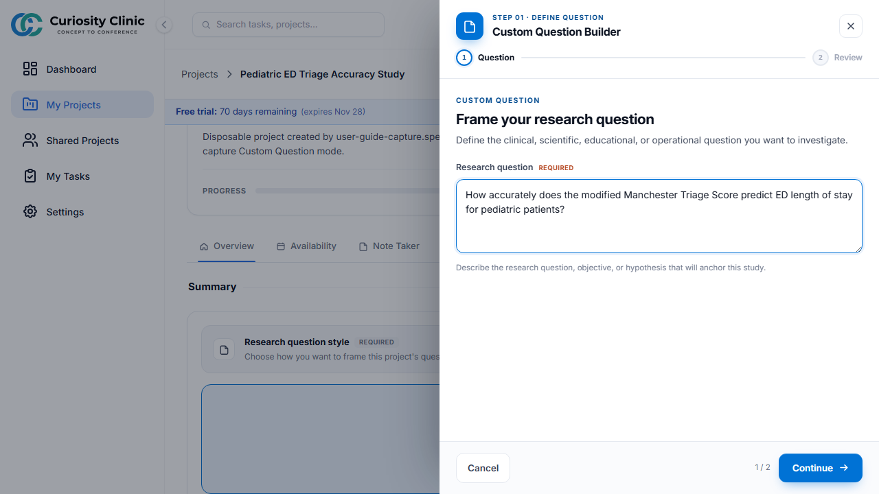 Custom Question Builder